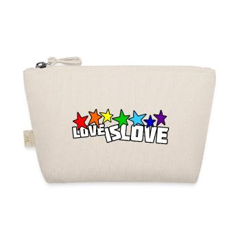 Love is Love - Bio-Täschchen - Natur - Vorne