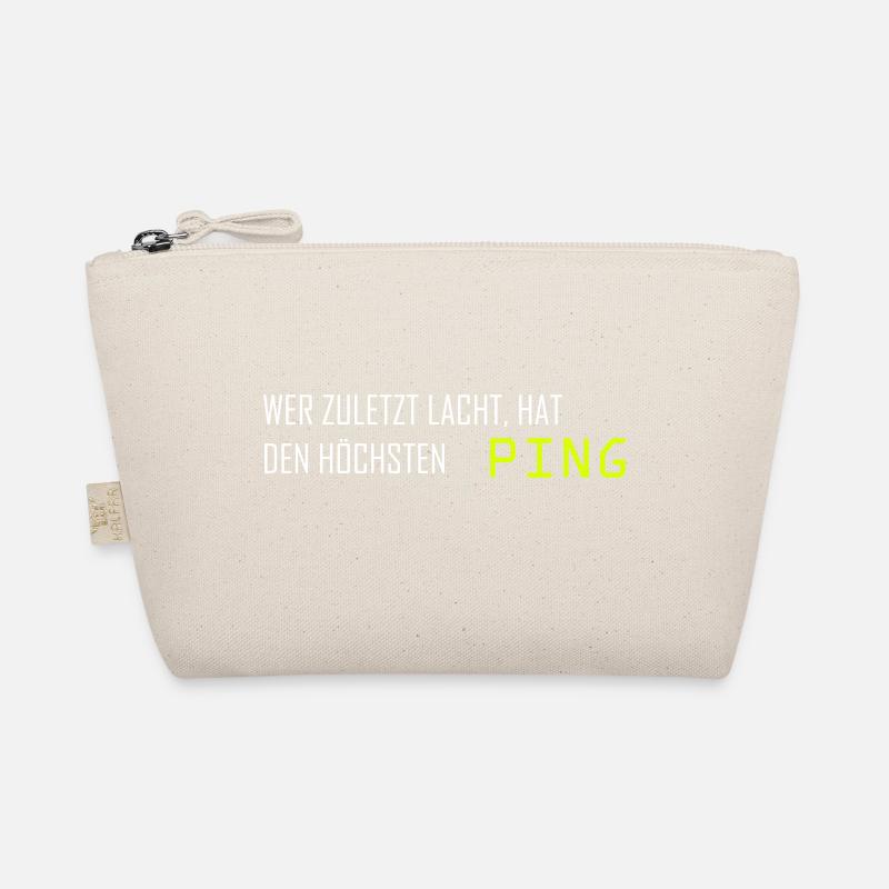 Whoever laughs last has the highest ping computer Organic Pouch