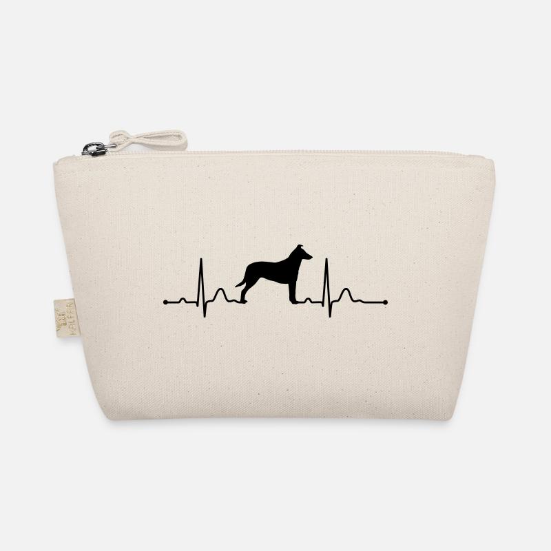 COLLIE Smooth heartbeat Herzschlag - Bio-Täschchen - Natur