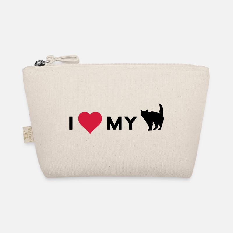 i love my cat - Organic Pouch - nature