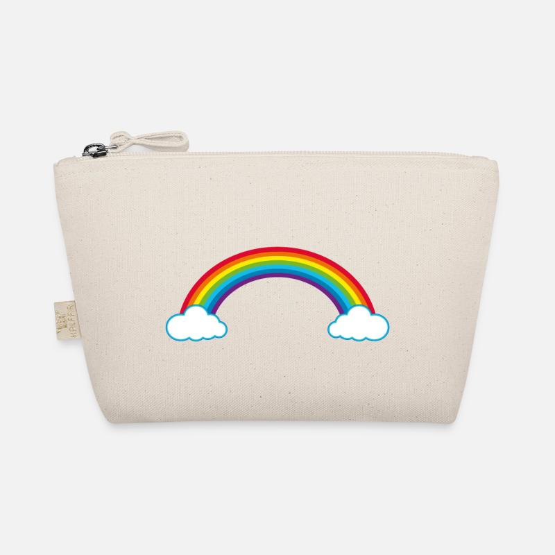 Rainbow Clouds Summer Thunderstorm Happiness in Love Organic Pouch