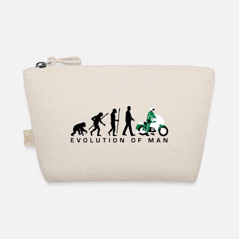 Evolution des Mannes Motorrad-Polizist 09 2016 Bio-Täschchen