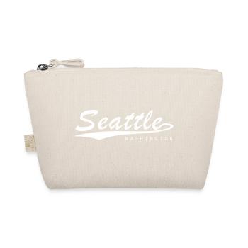 Seattle lettering style with city line - Organic Pouch - nature - Front