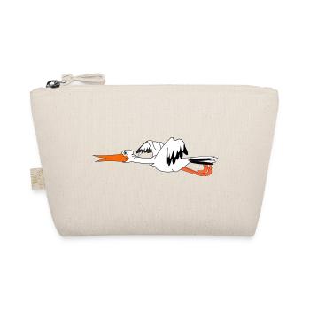 Cigogne en plein vol pour bébé - Trousse biologique - nature - Devant