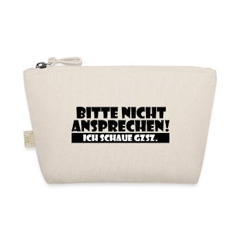 Bitte nicht ansprechen - ich schaue GZSZ - Bio-Täschchen - Natur - Vorne