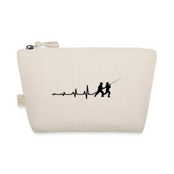 Feuerwehr Herzschlag Geschenk Puls - Bio-Täschchen - Natur - Vorne