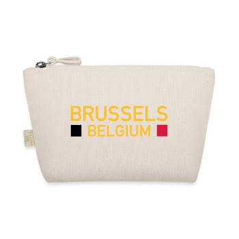 Brussels, Belgium (zwei Vierecke) - Bio-Täschchen - Natur - Vorne