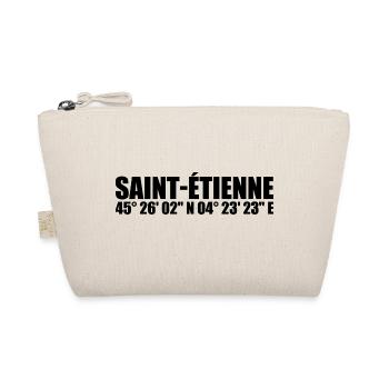 Saint-Étienne Coordinates - Organic Pouch - nature - Front