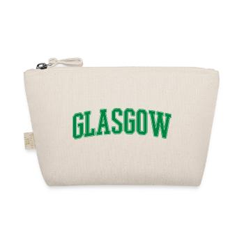 Glasgow Lettering Green Vintage - Organic Pouch - nature - Front