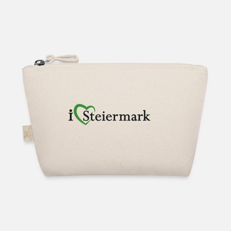 Steiermark schwarz schatten - Bio-Täschchen - Natur