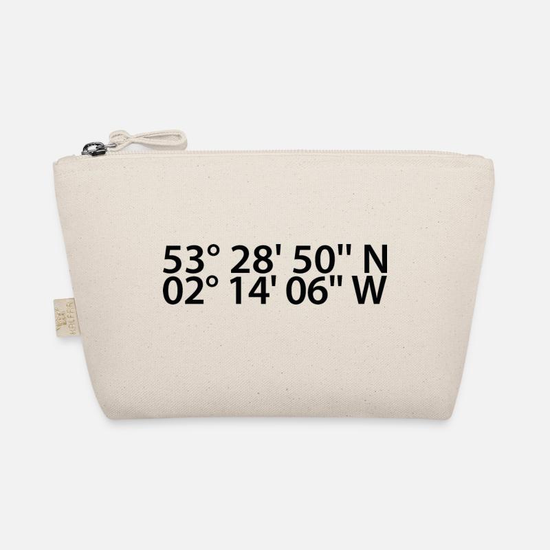Manchester coordinates - Organic Pouch - nature