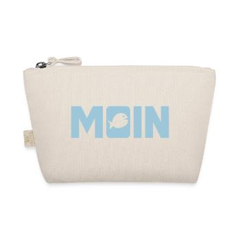 Moin Fisch Ostfriesland Nordsee Fischkopf nordisch - Bio-Täschchen - Natur - Vorne