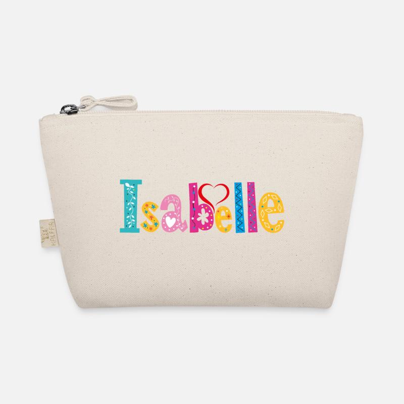 Personalisierter Isabelle-Name - Bio-Täschchen - Natur