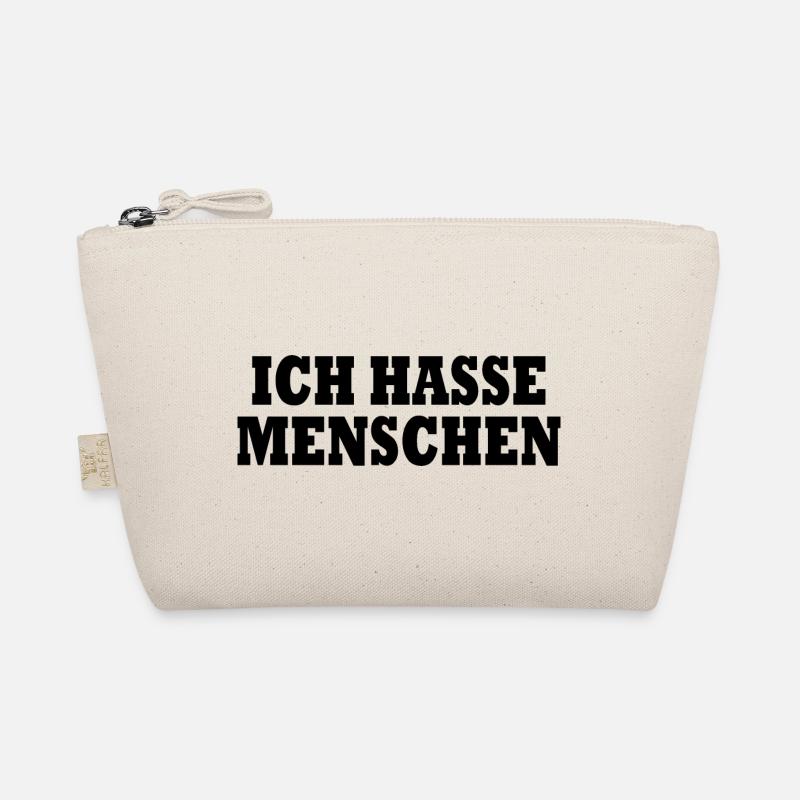 Ich hasse menschen - Bio-Täschchen - Natur