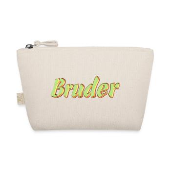 Kosename Bruder 3D Style - Bio-Täschchen - Natur - Vorne