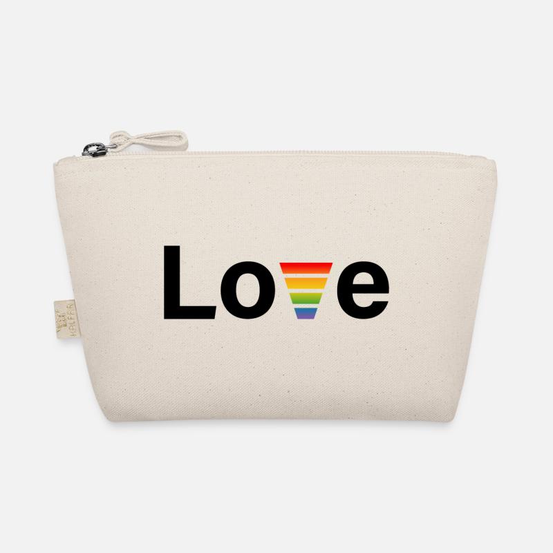 CSD Regenbogen love Shirt Bio-Täschchen