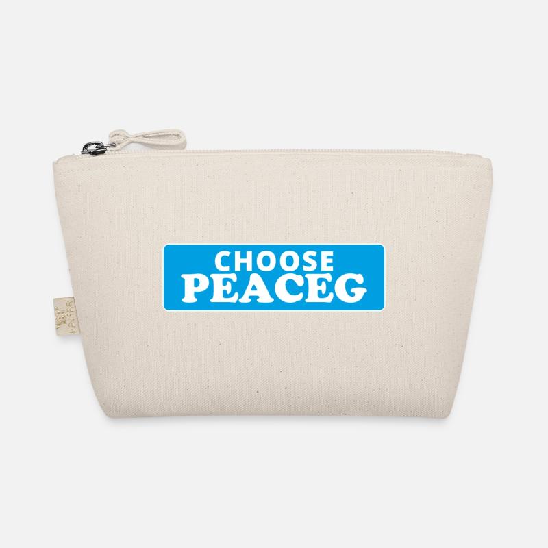 Choose peace - Wähle den Frieden - Bio-Täschchen - Natur