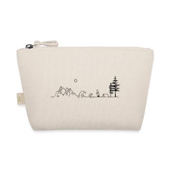 Mountain Line Waves and Camping - Organic Pouch - nature - Front