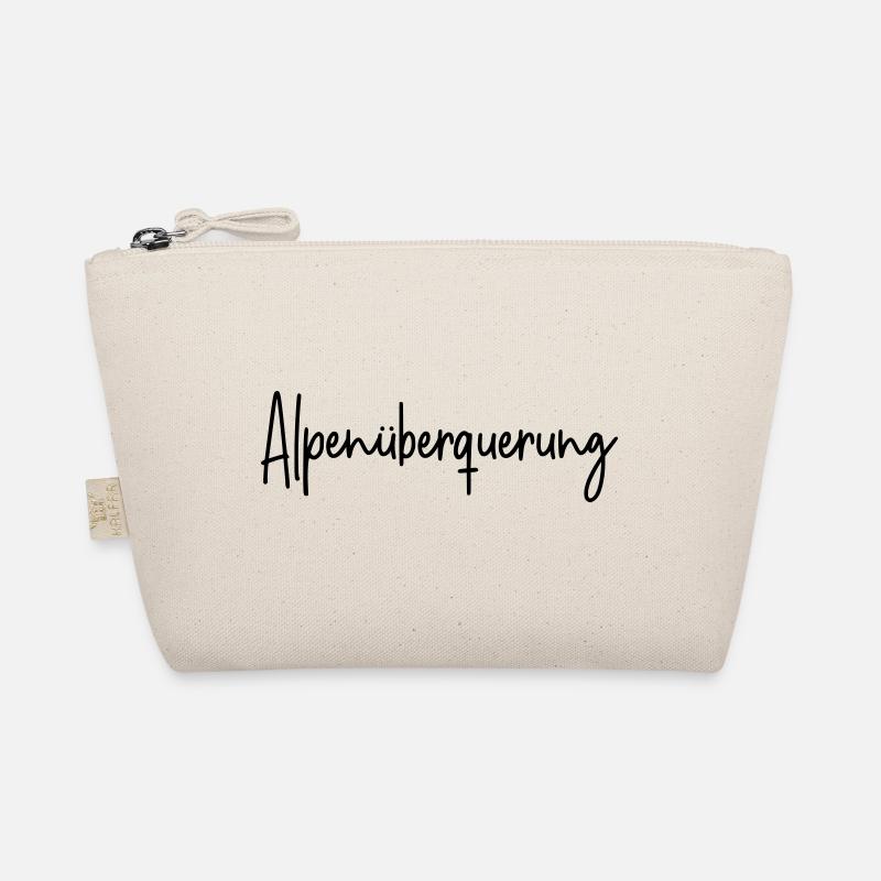 Alpenüberquerung (Farbe änderbar) Bio-Täschchen