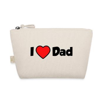 I love Dad - Bio-Täschchen - Natur - Vorne