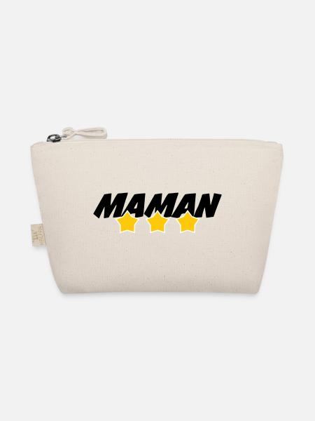 Maman d'Amour - Mother's Day - Organic Pouch - nature - Front