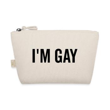 Je suis gay - Trousse biologique - nature - Devant