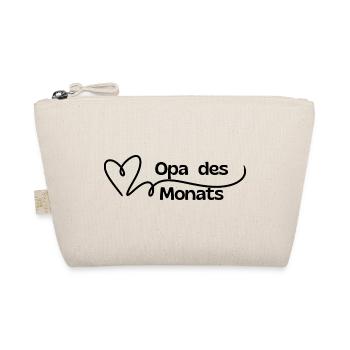 Grandpa of the Month Heart - Organic Pouch - nature - Front