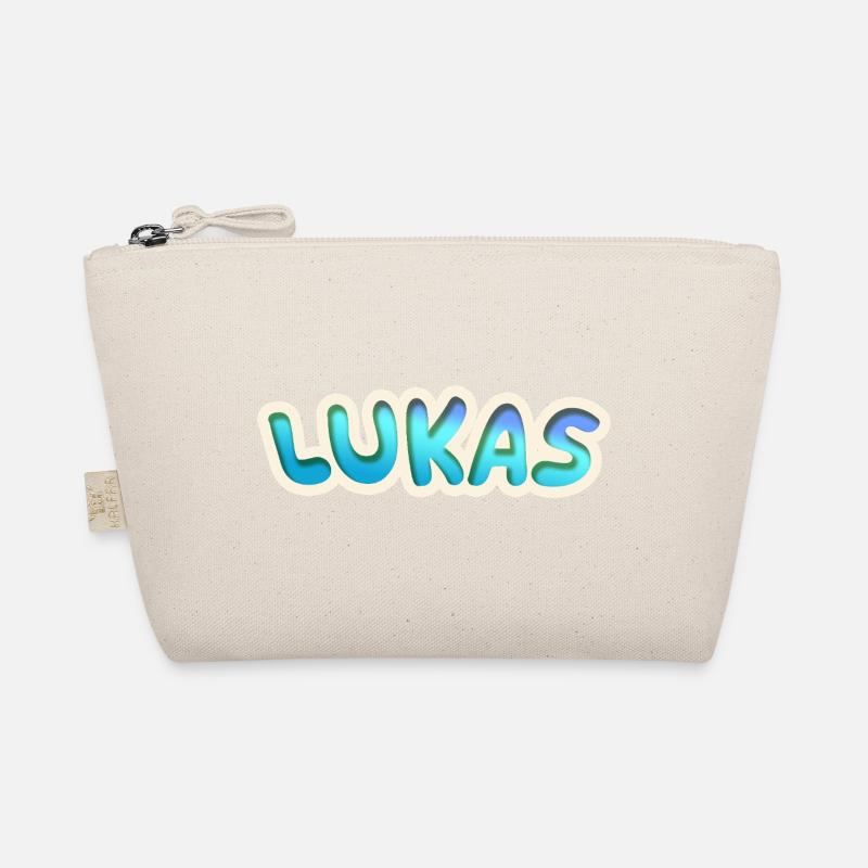 Geschenk für Lukas - Bio-Täschchen - Natur