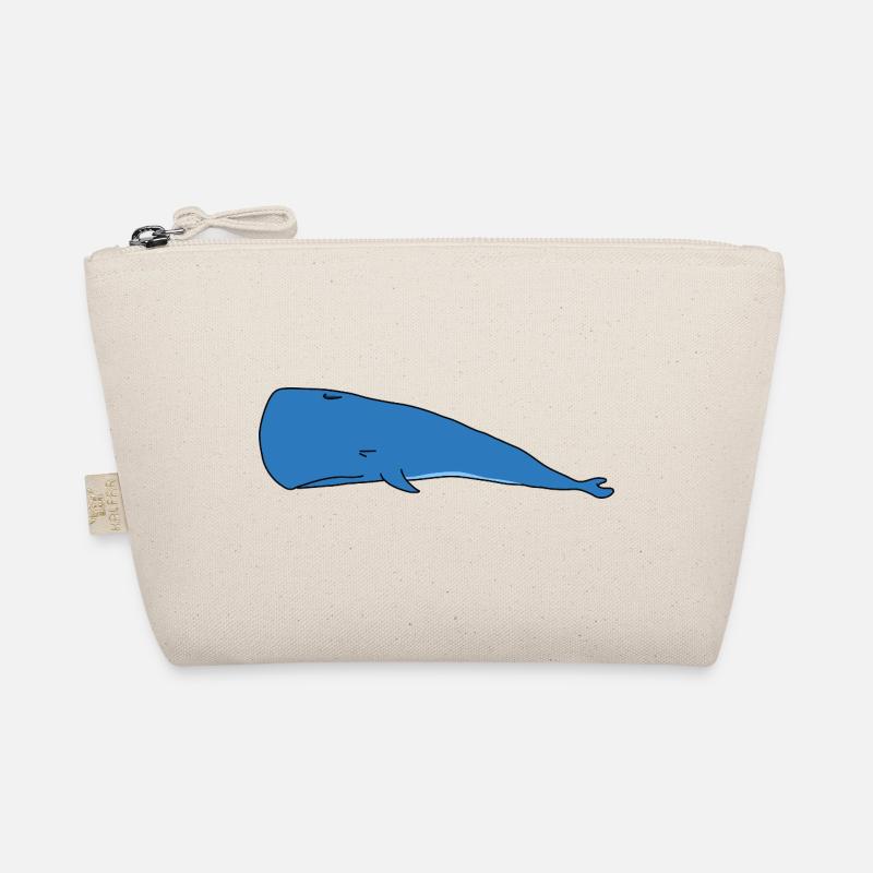 Blue Whale Minimalistisch Faules Schläfriges Design Bio-Täschchen