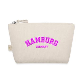 Hamburg Germany Vintage College Style - Organic Pouch - nature - Front