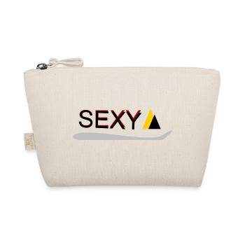 Sexy Typo Gelb-Akzent - Bio-Täschchen - Natur - Vorne