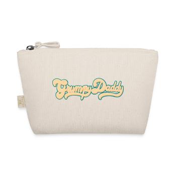 Grumpy Daddy Retro Script - Color "Groovy Baby" - Organic Pouch - nature - Front