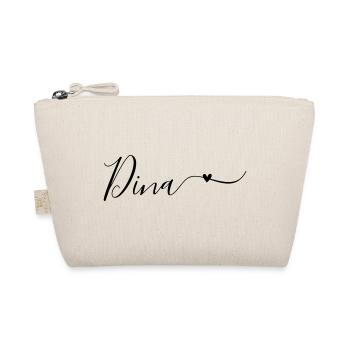 Prénom Dina Prénom décoratif - Trousse biologique - nature - Devant