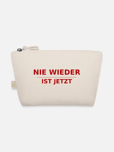 NIE WIEDER IST JETZT - Bio-Täschchen - Natur