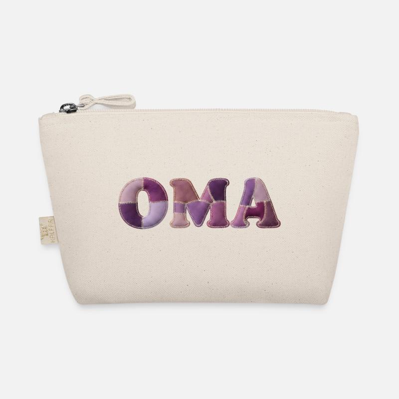 OMA Patchwork Stoff Design Geschenkidee Bio-Täschchen
