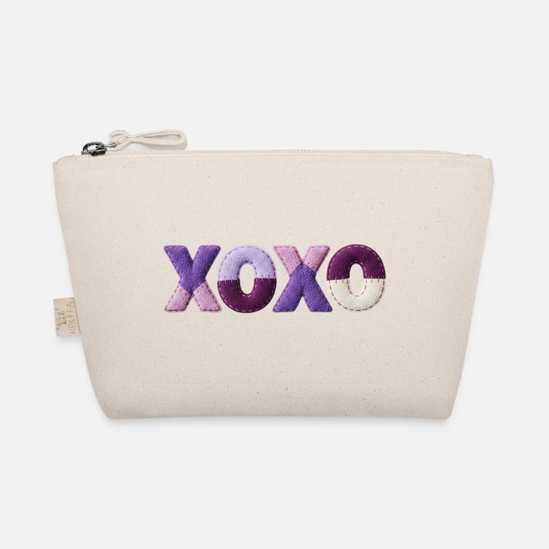 XOXO Patchwork Love Vintage Cute Style Organic Pouch