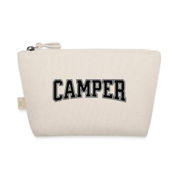Camper Schriftzug mit Kontrastkontur - Bio-Täschchen - Natur - Vorne