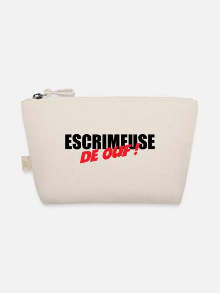 Escrimeuse de ouf : le motif pour les tireuses - Trousse biologique - nature - Devant
