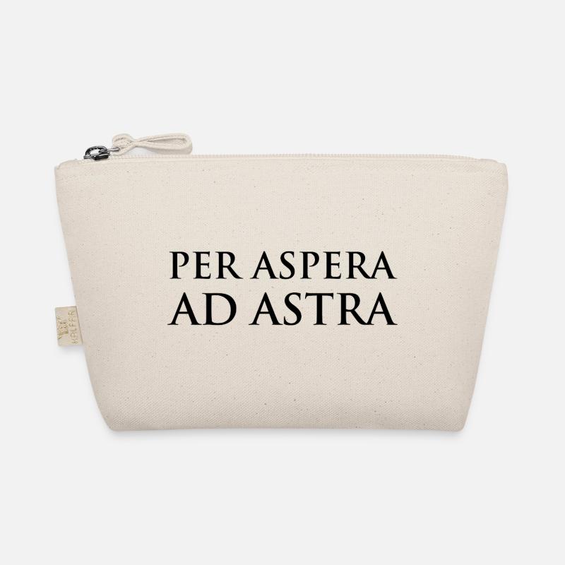 Per Aspera ad Astra Typografiedesign Bio-Täschchen