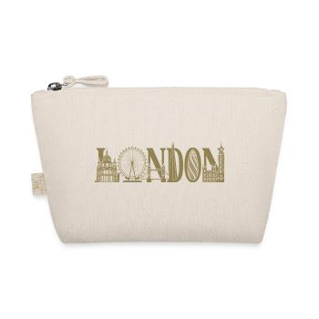 London UK England Silhouette - Organic Pouch - nature - Front