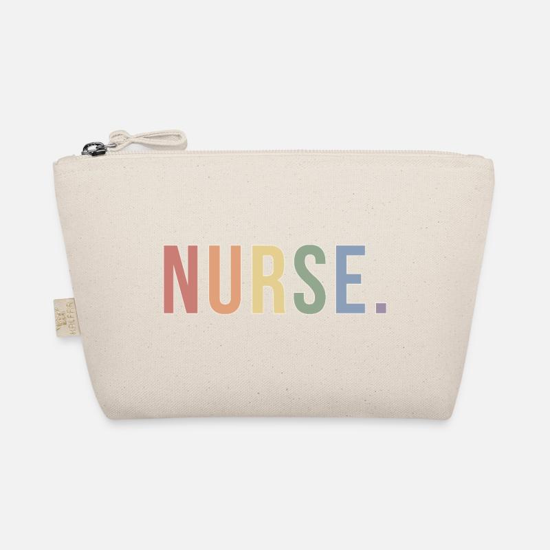 NURSE Soft Rainbow Typografie LGBTQ Pride Design Bio-Täschchen