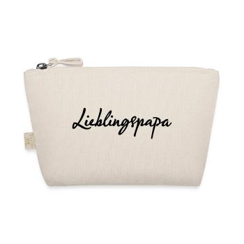 Lieblingspapa Spruch Vater Shirt - Bio-Täschchen - Natur - Vorne