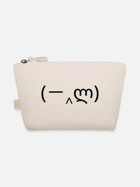 Facepalm Emoticon (-‸ლ) Hand vorm Gesicht - Bio-Täschchen - Natur