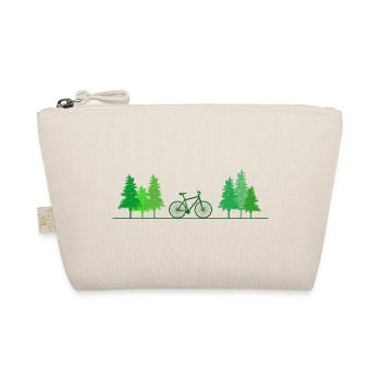 Fahrrad Wald Baum Rad - Bio-Täschchen - Natur - Vorne
