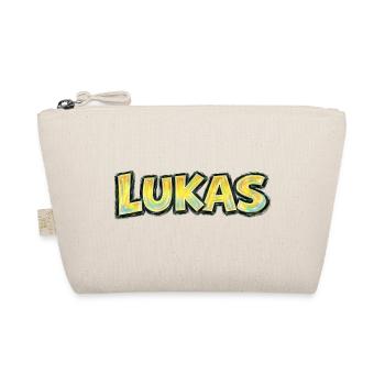 Lucas, Handgezeichnete Typografie - Bio-Täschchen - Natur - Vorne