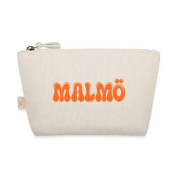 Malmö Neon Orange Retro - Bio-Täschchen - Natur - Vorne