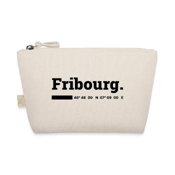 Fribourg Koordinaten - Bio-Täschchen - Natur - Vorne