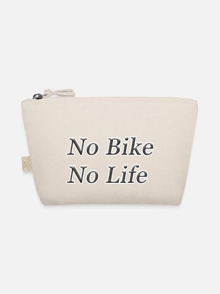 No Bike No Life - Organic Pouch - nature - Front