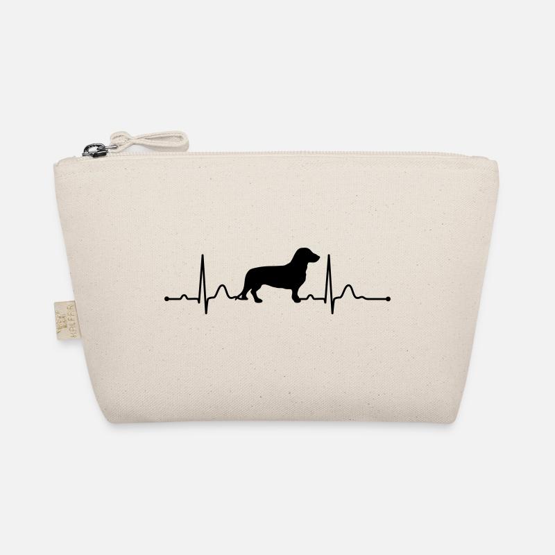 WESTFÄLISCHE DACHSBRACKE heartbeat Herzschlag - Bio-Täschchen - Natur