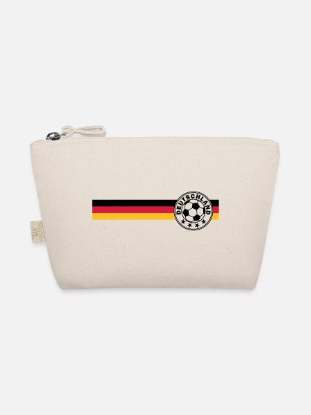 Football logo on german flag - Organic Pouch - nature - Front